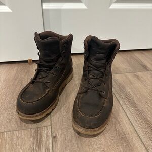Red Wing Shoes Dark Brown Leather Boots